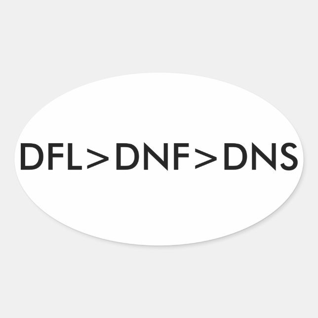 ADESIVO OVAL DFL > DNF > DNS (Frente)