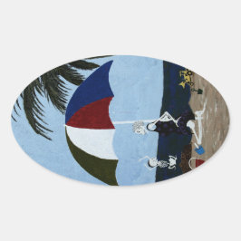 Adesivo Oval Dia da avó