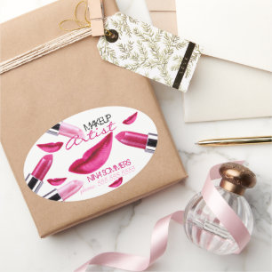 Adesivo Oval do Artista de Composição