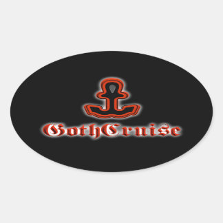 Adesivo Oval do Logotipo GothCruise