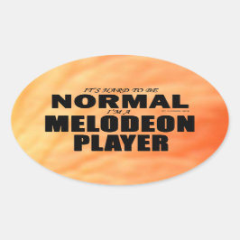 Adesivo Oval do Melodeon Normal
