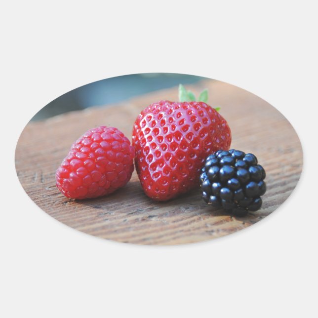 Adesivo Oval Doces Berries (Frente)
