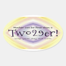 Adesivo Oval Dois 29!