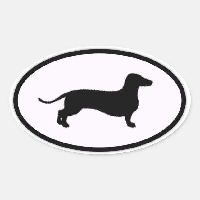 Adesivo Oval doxie (Frente)