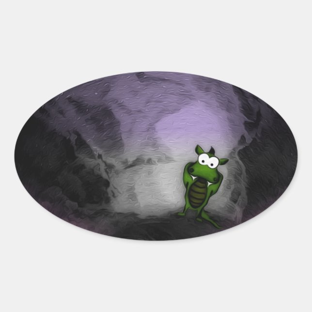 Adesivo Oval Dragão Incluso (Frente)