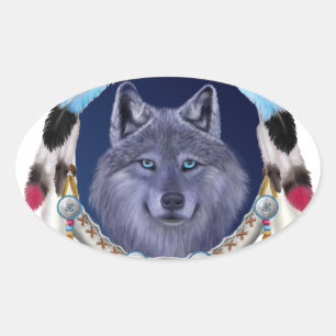ADESIVO OVAL DREAMWOLF