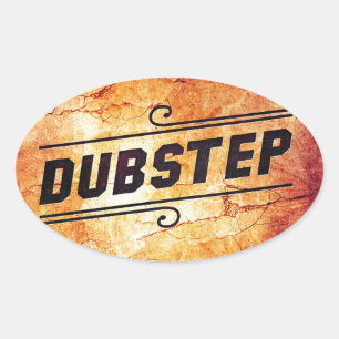 Adesivo Oval Dubstep