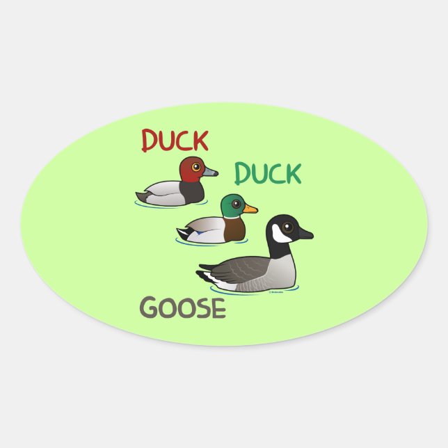 Adesivo Oval Duck Duck Goose (Frente)