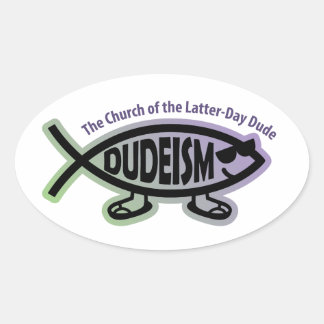 Adesivo Oval Dudefish Sticker