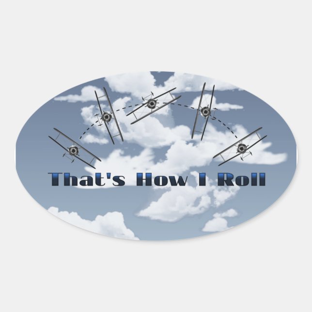 Adesivo Oval É Assim Que Eu Lanço (Frente)