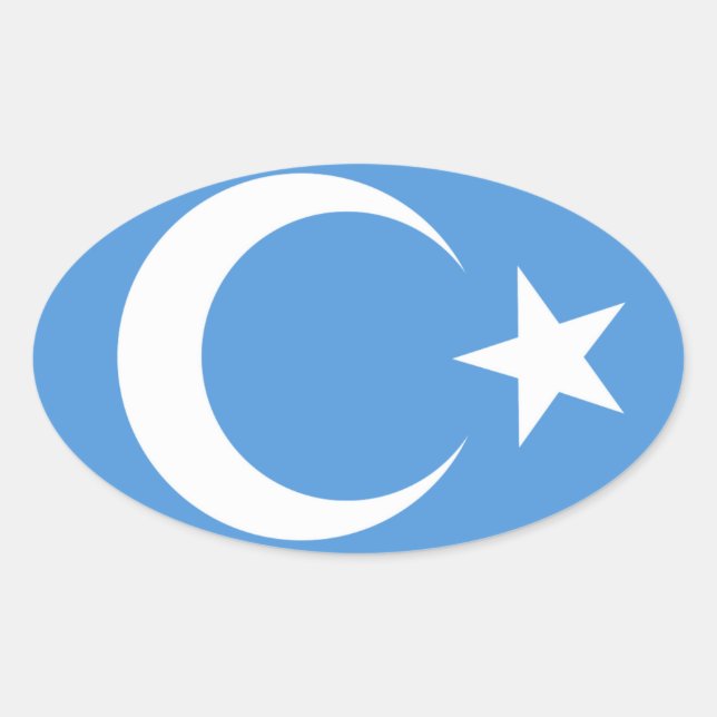 Adesivo Oval East Turkestan (Frente)