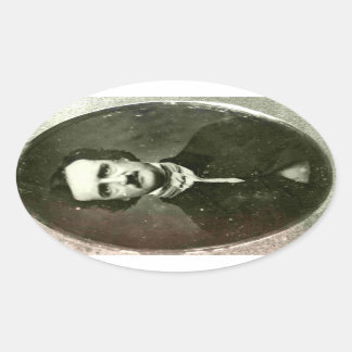 Adesivo Oval Edgar Allan Poe Sticker
