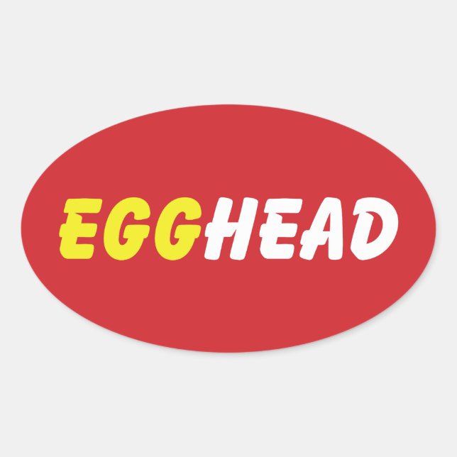 ADESIVO OVAL EGGHEAD (Frente)