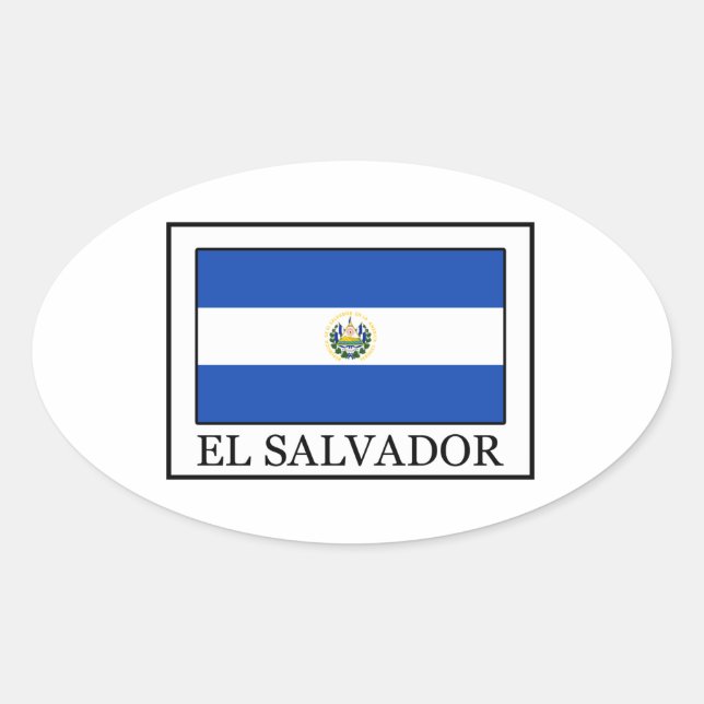 Adesivo Oval El Salvador (Frente)
