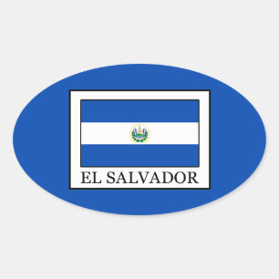 Adesivo Oval El Salvador