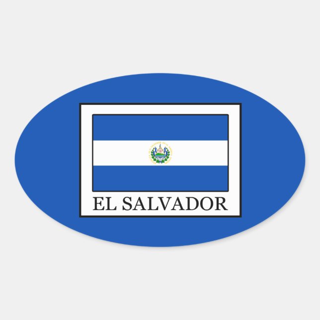 Adesivo Oval El Salvador (Frente)