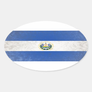 Adesivo Oval El Salvador