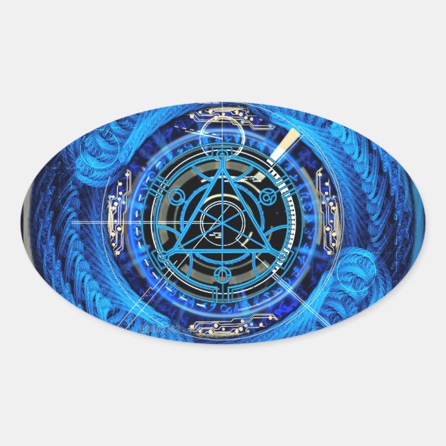 Adesivo Oval Eldritch Esoteric (Frente)
