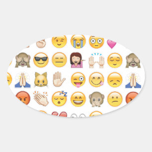 Adesivo Oval emoji