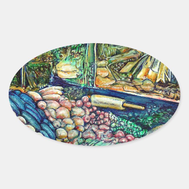 Adesivo Oval Enceladus (Frente)