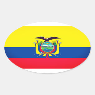 Adesivo Oval Equador