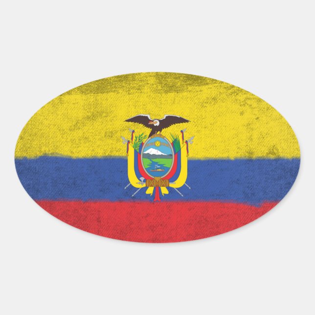 Adesivo Oval Equador (Frente)