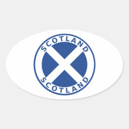 Adesivo Oval Escócia