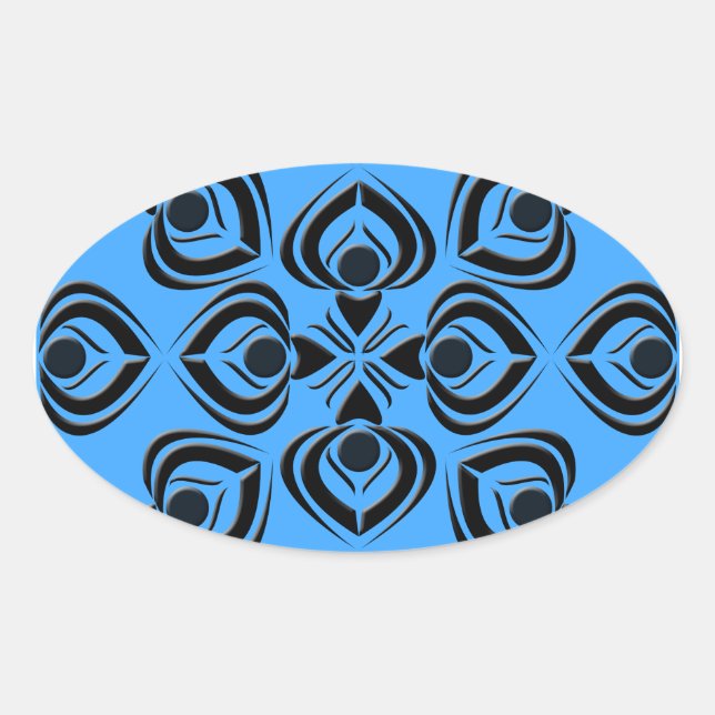 Adesivo Oval Espadas (Frente)