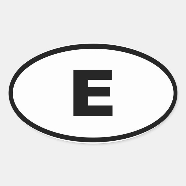 Adesivo Oval Espanha - Espana - Europeia (Frente)