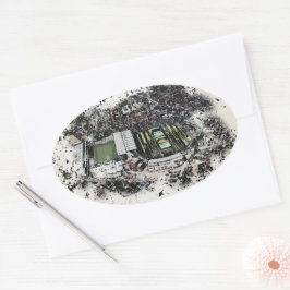 Adesivo Oval Estádios de Críquete e Rugby Headingley, Leeds