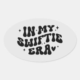 Adesivo Oval estilo de fonte