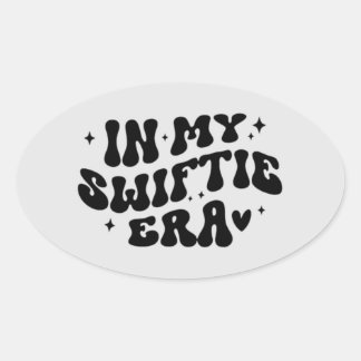 Adesivo Oval estilo de fonte