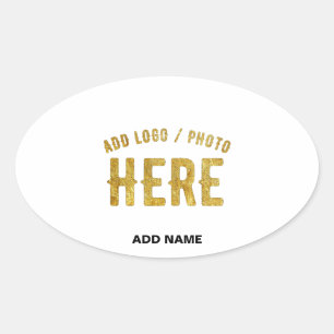 ADESIVO OVAL ESTILO MODERNO PERSONALIZÁVEL BRANCO VERIFICADO MA
