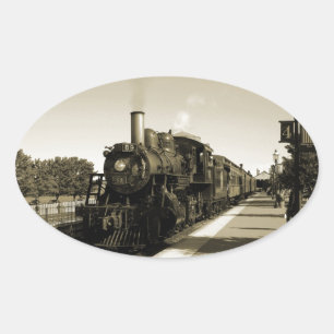 Adesivo Oval Estrada-férrea histórica