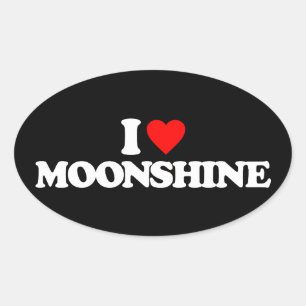 ADESIVO OVAL EU AMO MOONSHINE