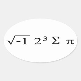 Adesivo Oval Eu Comi Algum Humor De Math Pie