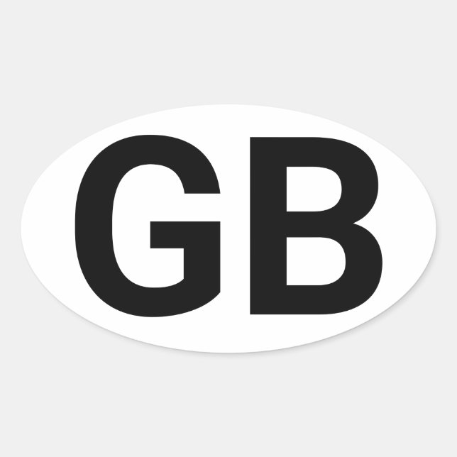 Adesivo Oval Euro - excelente - Grã - Bretanha (Frente)