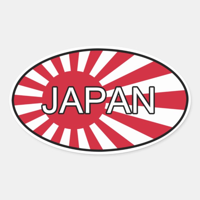 Adesivo Oval Eurovinheta Japão (Frente)