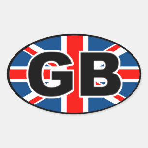 Adesivo Oval Excelente UK Sticker