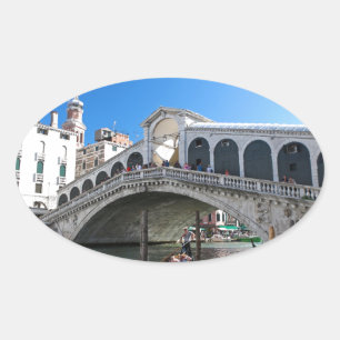 Adesivo Oval Excelente! Venice Final, Rialto, Grande Canal