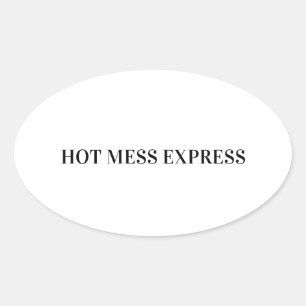 ADESIVO OVAL EXPRESSO BAGUNÇADO