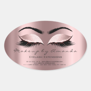 Adesivo Oval Eyelash Extension Makeup Artist Beaust Princess