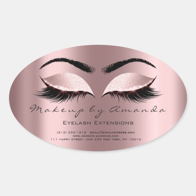 Adesivo Oval Eyelash Extension Makeup Artist Beaust Princess (Frente)