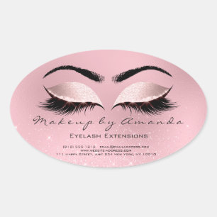 Adesivo Oval Eyelash Extension Round Makeup Artist BeauRosa