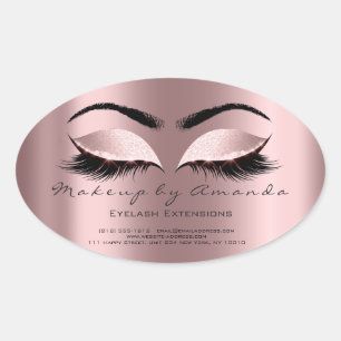 Adesivo Oval Eyelash Extension Round Makeup Artist BeauRosa