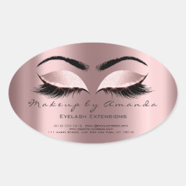 Adesivo Oval Eyelash Extension Round Makeup Artist BeauRosa