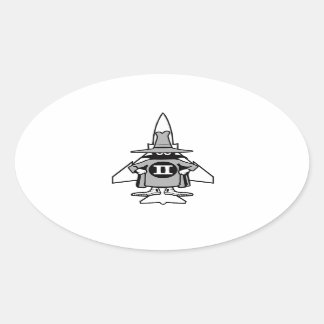Adesivo Oval F-4 Spook Fantasma
