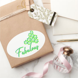 Adesivo Oval Fab Iz, Como Vinheta Oval Fab Duz