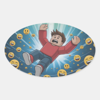 Adesivo Oval Fall in bubble