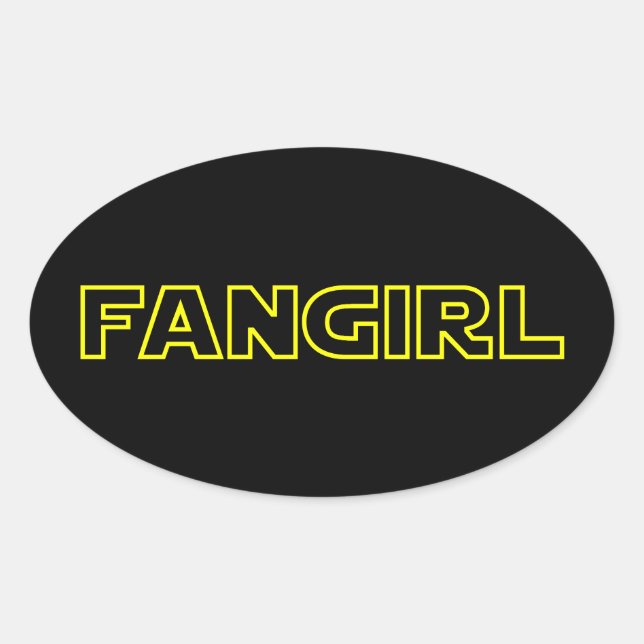 ADESIVO OVAL FANGIRL (Frente)